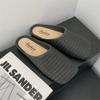 Chinelo Baotou Feminino Verão Novo Uso Externo Simples e Moderno Bico Quadrado Sandálias Rasteiras Chinelos de Casa