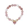 Colgante Explosivo de Flor de Cuatro Hojas Nuevo Estilo Chino Estilo Nacional Pulsera de Piedra Natural Amatista Pulsera Tejida a Mano para Mujer