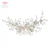 Peine de Perlas para el Cabello de Novia Europeo y Americano Transfronterizo, Pasador de Cerámica Hecho a Mano para Bricolaje, Tocado, Accesorios para el Cabello, Accesorios Decorativos para Mujer