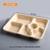 Caja de Embalaje Desechable de Pulpa de Caña de Azúcar, Lonchera Rectangular, Caja de Embalaje Biodegradable, Caja para Llevar de Fibra Vegetal