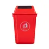 Bote de basura de clasificación de 60L con tapa abatible para el hogar, grueso, grande, para cocina, de plástico con tapa