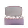 Caja de Joyería Portátil para Viaje con 12 Bolsitas Pequeñas, Cremallera de Cuero, Gran Capacidad, para Pendientes, Collares, Almacenamiento de Joyería