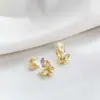 Oferta Especial Design Único de Nicho Brincos de Borboleta com Zircônia para Mulheres Nova Moda de Luxo Leve Exquisitos Brincos de Alto Padrão com Temperamento