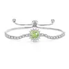 Pulsera de Girasol con Piedras Preciosas de Colores Más Vendida en Tiktok con Diamante de Alto Carbono Super Brillante Corte Fuegos Artificiales Joyería, Dropshipping Transfronterizo en Transmisión en Vivo