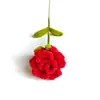 Flor de Felpa Más Vendida Transfronteriza Palo Retorcido Rosa Individual Pieza Terminada Ramo de San Valentín Regalo para Novia
