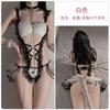 Guiruo lencería sexy sexy mono de entrepierna abierta gratis sirvienta hueco tentación juego de roles conjunto de uniforme 90