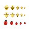 Accesorios de Resina Adorno para la Cabeza de Abeja de Dibujos Animados Accesorios DIY Horquilla para el Cabello de Niños Gota de Crema Pegamento Parche para Carcasa de Teléfono Móvil