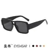 Gafas de Sol Cuadradas de Doble Puente de Moda Casual Transfronteriza 2026 para Hombre, Protección Solar, Estilo Callejero de Celebridad de Internet Europeo y Americano Personalizadas