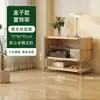 Armário de revistas com porta basculante estilo tronco de árvore Estante estilo japonês Estante com prateleiras Armário com gavetas Armário lateral para sala de estar Armário de armazenamento para entrada Armário de armazenamento nórdico