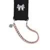 Corrente de Celular Pequena Estilo Chanel com Fivela Dupla, Corrente para Bolsa Pequena, Resistente e Durável, Acessório de Celular Protetor de Tela Resistente a Arranhões