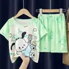 Pijama de Verano para Niños Ropa Infantil Pijama de Bebé 2024 Niñas Nuevo Dibujos Animados Manga Corta Fina Ropa de Casa para Niñas Lote