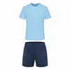 Conjunto de camiseta de fútbol de secado rápido personalizado para comercio exterior transfronterizo Amazon, camiseta de entrenamiento transpirable de alta elasticidad de manga corta que absorbe el sudor