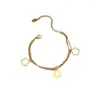 Pulsera de Doble Capa y Una Sola Capa con Mariposa y Trébol de Cinco Hojas para Mujer, Acero de Titanio, Nácar, Acero Inoxidable, No se Desvanece, Moderna y Exquisita, Varios Estilos de Joyería