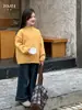 Malharia Yojia para Meninas Inverno 2025 Nova Moda Roupas Infantis Suéter Roupas Malha Infantil Espessa