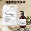 Higienizador de Mãos Perfumado Chá Branco 500ml Frasco Grande Limpador de Mãos Espuma Tipo Pump para Hotel, Pousada, Casa de Hóspedes, Banho e Uso Doméstico