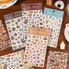 Yuxian Paisajismo Stickers de Comida Serie Casa Deliciosa Estilo Antiguo Material Versátil Manualidad Decoración DIY Guka Collage