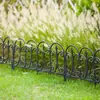 Valla de Jardinería Exterior Montada en el Suelo de Plástico Pequeña Valla Valla Partición de Empalme Libre Barandilla Decorativa de Jardín