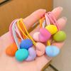 Nueva cuerda para el pelo de niños estilo coreano cuerda larga doble cabeza celebridad de internet accesorios para el pelo amor estrella de cinco puntas goma elástica cinta para el pelo alta elasticidad venta al por mayor