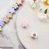 Flor de Cinco Pétalos Dibujo Animado Cuentas Espaciadoras Cadena para Teléfono Móvil Accesorios Cuentas Espaciadoras Aleación Colorida Accesorios DIY Joyería Colorida