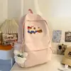 Mochila Curativa con Bordado de Cachorro Amarillo Energético para Estudiantes de Primaria, Linda y Adorable para la Escuela, Salidas y Viajes de Primavera