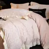 Conjunto de Quatro Peças de Veludo Esculpido Retrô Francês Espesso Quente Veludo Leite Capa de Edredom Lençol Inverno Pelúcia Lã Coral Roupa de Cama