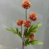 Flor Artificial con 5 Cabezas, Diente de León Pelota de Ping Pong Tallo Único, Flor Decorativa de Plástico para Boda, Accesorios de Interior, Flor Artificial Falsa al por Mayor