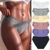 Comércio Exterior Transfronteiriço Novo Tamanho Europeu Renda Patchwork Respirável Cor Lisa Jovem Menina Mulheres Roupa Íntima de Triângulo Calcinha