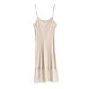 Tangge Sexy Seda de Amora Tricô Renda de Seda Saia Slip Saia Slip Saia Base Vestido Camisola