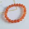 Pulsera de Calcedonia Transfronteriza Europea y Americana de 8 mm, Pulsera de Perlas de Calcedonia, Pulsera de Niña Moda y Dulce, Pulsera Suave para Envolver el Dedo