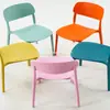 Sillas de Plástico, Taburetes, Mesas y Sillas de Comedor, Cafetería de Té con Leche para Restaurante, Barra de Snacks Sedentaria, Sillas con Respaldo, Sillas de Comedor para el Hogar, Computadoras Sencillas