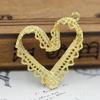 Joias DIY ouro real 24k cocar de noiva grampo de cabelo material de cobre colar brinco renda amor pingente de borla A715