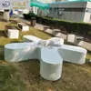 Engenharia de Paisagem Complexa Grande Tanque de Flores de Forma Especial para Exterior Piscina de Árvores Banco de GRC Banco com Formato Artístico Banco