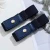 Nuevo Cinturón Perezoso Lateral de Dos Estilos Moda Coreana Cinturón Elástico Versátil Entrenamiento Militar Perezoso Cinturón Invisible