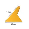 Raspador de Película de Vidrio Transfronterizo de Plástico para Pegatinas de Coche Herramienta para Eliminar Burbujas Raspador Triangular para Bordes del Hogar
