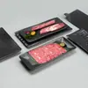 Plato Rectangular de Melamina Estilo Japonés Imitación Porcelana Plato Negro para Sushi Vajilla para Hot Pot Plato para Parrilla de Barbacoa Uso Comercial