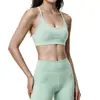 Sutiã esportivo camisola sexy com um lindo design nas costas, oferecendo uma sensação de quase não estar usando, adequado para yoga, fitness e corrida, com acolchoamento embutido, nova linha de roupas de yoga estilo europeu e americano para mulheres