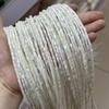 Concha natural de agua dulce tubo redondo 3 * 5 mm cuentas sueltas semiacabadas hechas a mano DIY pulsera aretes accesorios de joyería al por mayor