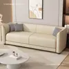 Sofá Descartável Simples Moderno de Luxo Leve para Apartamento Pequeno Sala de Estar Quarto Salão de Beleza Quarto de Aluguel Sofá Pequeno Duplo de Três Lugares