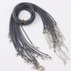 Cordón de Cera Cordón de Cuero Cadena Cordón Lanyard Cadena de Extensión con Cierre de Langosta Cadena Ajustable Hilo de Cera Materiales para Joyería DIY Pulsera