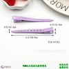 Pinza de pico de pato puntiaguda de 9 cm de laca brillante, pasador de color macarrón, pasador sin costuras, accesorios para el cabello hechos a mano DIY, accesorios materiales