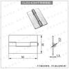 Colección de Bisagras de Acero Inoxidable 304 para Puertas de Madera, Puertas de Gabinetes Industriales, Bisagras Plegables Engrosadas, Bisagras Plegables de Apertura Plana, Venta al por Mayor de Hojas Sueltas