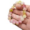 Pulsera de Jade Dragón Jade Color Cuarzo Roca Jade Pulsera de Jade Cuentas Redondas de 10 mm Pulsera de Jade Pulsera de Jade