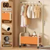 Perchero de pie transfronterizo, perchero simple para dormitorio, tendedero engrosado móvil, colgador de ropa multifuncional para el hogar