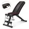 Banco de Mancuernas Sin Instalación, Banco Abdominal Plegable, Dispositivo de Asistencia para Abdominales en Banco de Mancuernas, Equipo de Ejercicio Abdominal, Equipo de Fitness para el Hogar