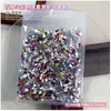 1440 Pedras de Strass Irregulares com Base Plana para Nail Art, Atacado Cristal Transparente Branco Cor Champagne Misturada Decorações de Cristal para Nail Art