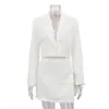 Conjunto de Saia e Blazer Feminino para o Outono 2025 Novo Conjunto de Duas Peças Top Pequeno de Lapela de Manga Longa de Alta Qualidade