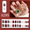 Inverno doce desenho animado Natal desgaste unha floco de neve Papai Noel manicure falso unha remendo coleção de Natal