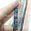 1cm Venda Direta de Fábrica Cinto Jacquard Renda Étnica Colorido Fita de Poliéster Acessórios para Roupas Tira Lateral Decoração para Mala