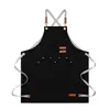 Delantales de Lona Impermeables Personalizados para Comercio Exterior, Uso Comercial, Promoción de Hoteles, Cocina, Uso Doméstico, Delantales Duraderos, Venta al por Mayor de Fábrica