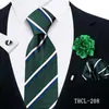 Corbata para Hombre, Pañuelo Cuadrado, Gemelos, Broche Set de 4 Piezas para Banquete de Negocios Decoración de Traje Camisa Corbata de Moda Fábrica Shengzhou